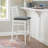 Flynn White Bar Stool