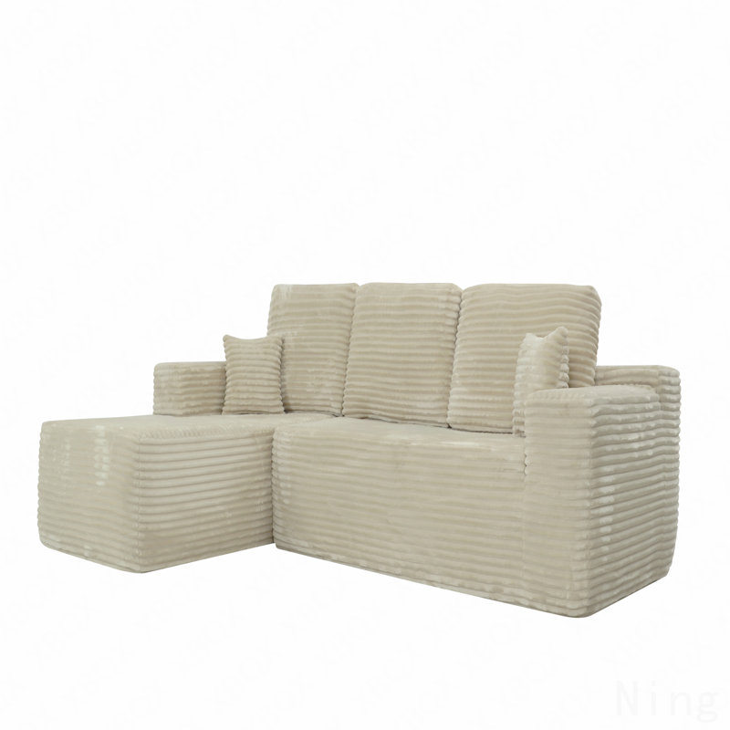 Canapé modulaire Cloud avec méridienne en forme de L, canapé modulaire moderne avec siège profond, fauteuils rembourrés pour la chambre à coucher du salon, aucun assemblage requis