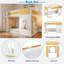 Bunk Bed With Storage Shelves, Window And 2 Doors-403356307