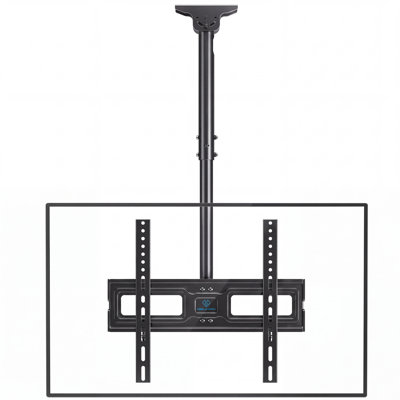Height Adjustable Full Motion TV Ceiling Monitor Wall Bracket, Fits 32-65 in. TVs, 110lbs Capacity, Max VESA 400×400