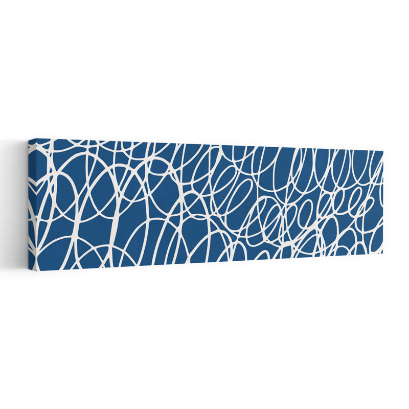 Abstract Looping Lines by Vitor Costa - Wrapped Canvas Panoramic Print, 30.48 cm H x 91.44 cm W