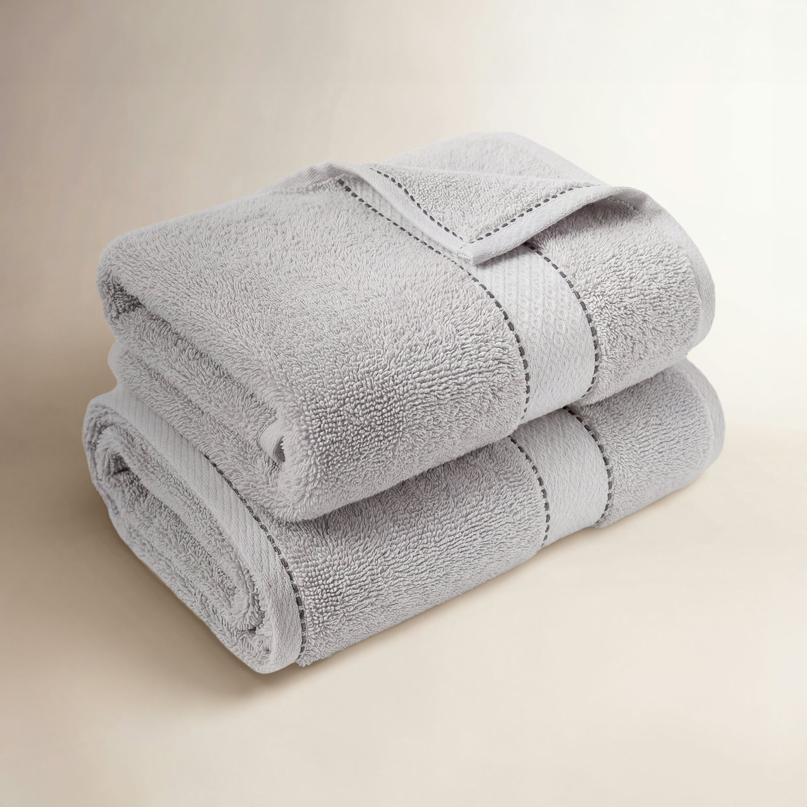 Niles Giza Cotton Bath Towel Set, Platinum