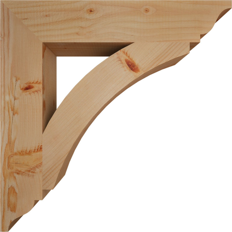 Support traditionnel Thorton, H 22 po x l 3,5 po x P 22 po, Douglas (lisse)