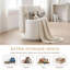 Velvet Swivel Accent Chair With Footstool-636973595
