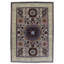 Hand Knotted Wool Area Rug in White