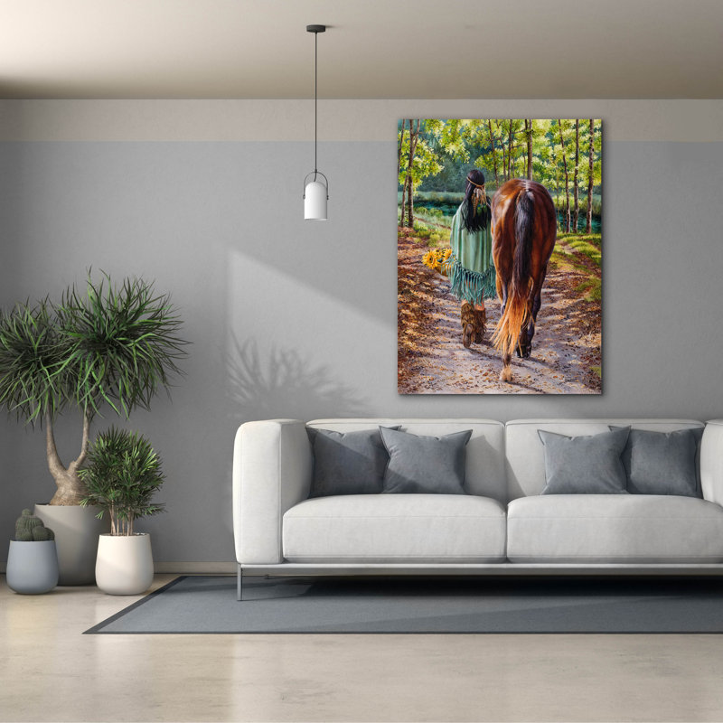  «He Leads Me Beside Still Waters» par Delene Lambert, art mural sur toile, 40 po x 54 po