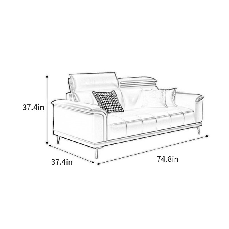 Marciniak, H 37,4 po x l 74,8 po x P 37,4 po