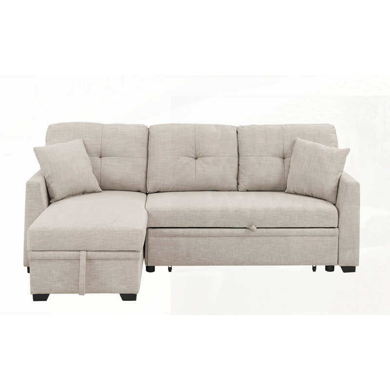 Modular Sleeper Sectional Sofa, Beige