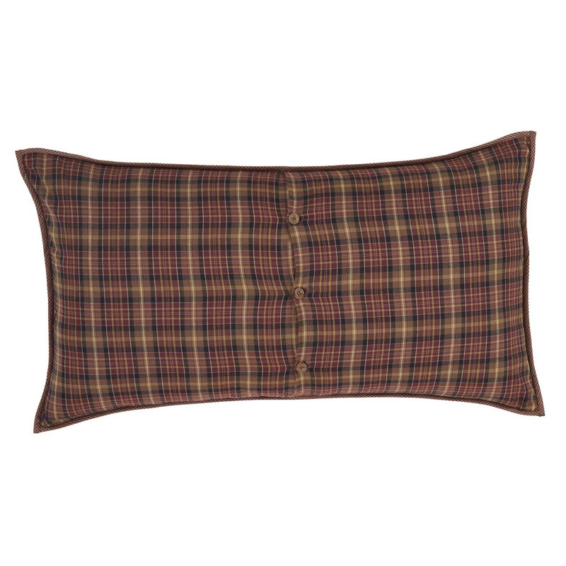 Abilene Star 100% Cotton Buttons Sham, 21" H x 37" W