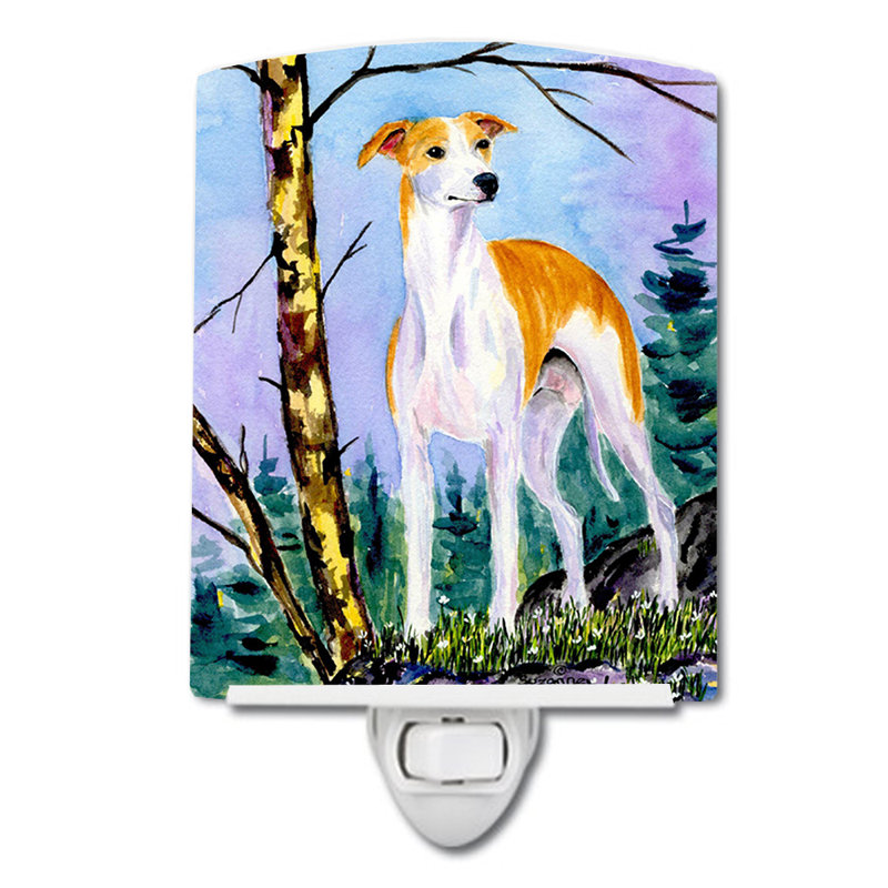 Whippet Ceramic Night Light