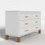 Commode double 6 tiroirs en bois robuste-1367436732