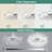 Clorene 24in. DIY Shape Ceiling Fan with Light, 6 Speeds Silent DC Motor Ceiling Fan with APP Control-703651331