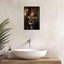 Christmas Canvas Art Gingerbread Man Christmas Bathroom Wall Art Funny Christmas Pictures Wall Decor, Gingerbread Man On Toilet Farmhouse Poster Living Room Wall Art Framed Inch-102443740