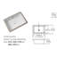 Lavabo de salle de bain rectangulaire encastré en céramique blanche 18 "x 12" avec trop-plein