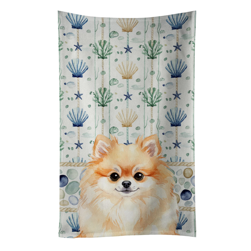 Serviette de cuisine Pomeranian, Loulou de Poméranie