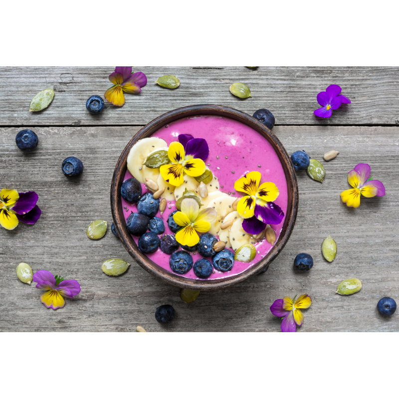 Smoothie Bowl - Wrapped Canvas Print, 20cm H x 30cm W x 3.8cm D