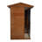 Samsora Outdoor Traditional Steam Sauna for 1-Person, 2500W/240V, Mid-Infrared Lamp, 95℉-230℉, Mahogany Wood, Built-In Bluetooth Speaker, Includes Sauna Heater and Sauna Stone, Negative Ion Board-124805438-124805435
