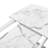 Modern Square Dining Table, Stretchable, Printed Marble Table Top+MDF X-Shape Table Leg with Metal Base-185077101