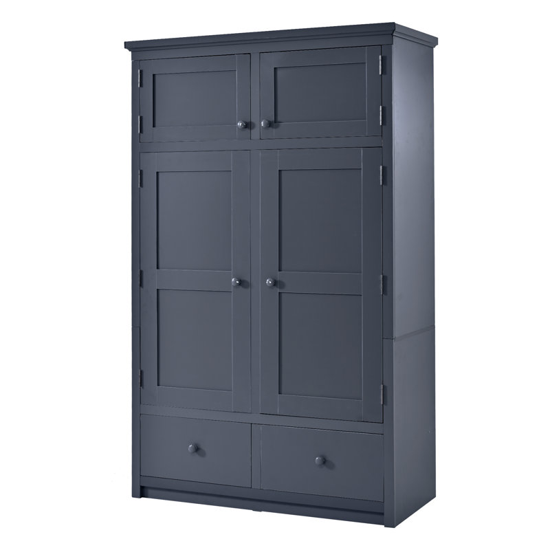 Garde-manger autoportant 46,5 x 20,9 x 74,8 pouces, armoire de rangement haute avec 8 tablettes de porte, 4 plateaux coulissants, 6 tiroirs pour la salle à manger