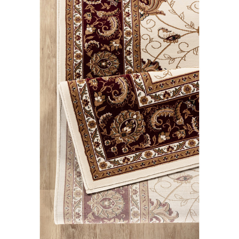 Victorian Ornate Machine-Woven Rectangle Area Rug 2 Ft. X 3 Ft., , Stain , Ideal For Living Rooms Classic Machine-Made By Patterns, & Pet