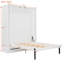 Grands lits rotatifs peu encombrants, conception moderne en bois MDF pour les petites maisons