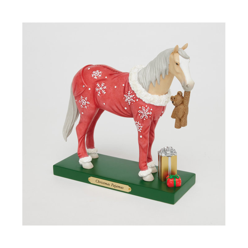 Sentier de poneys peints, figurine de pyjama de Noël