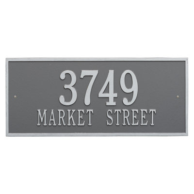Hartford 2-Line Wall Address Plaque