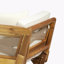 Lit de jour convertible d'extérieur moderne en bois d'acacia pour terrasse avec coussins, accoudoirs réglables pour le bord de la piscine, véranda-591775699