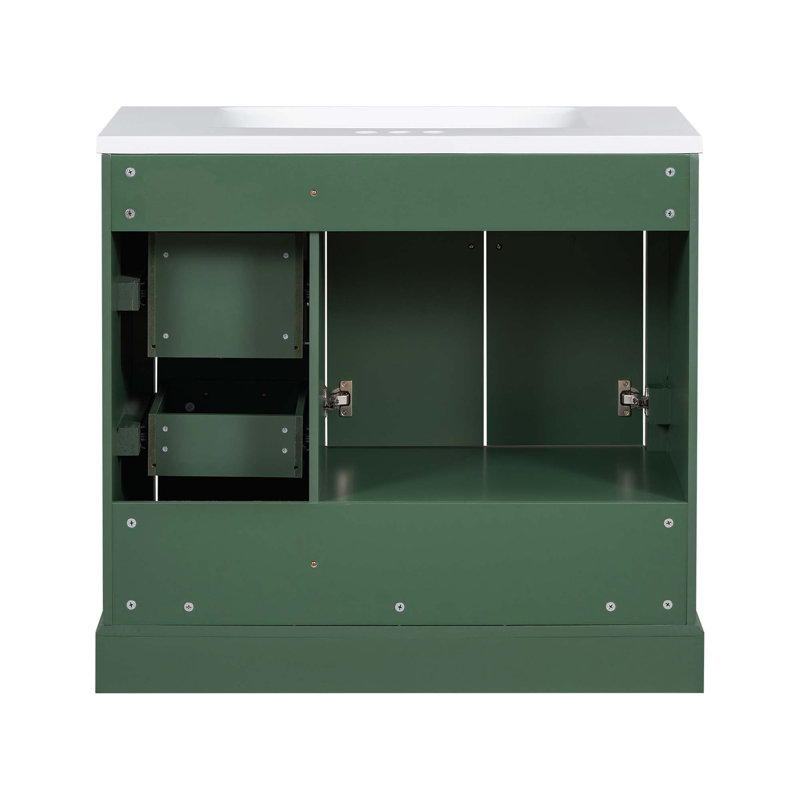 Ensemble de meuble-lavabo 36 po avec deux portes et quatre tiroirs 36 po