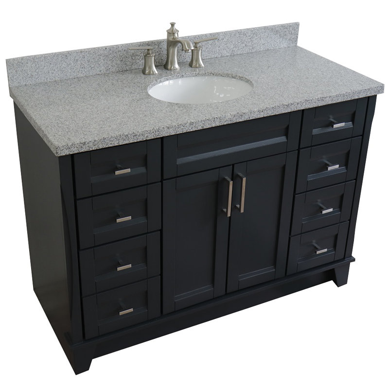 Ensemble de meuble-lavabo simple 49 po Brooten, Gris