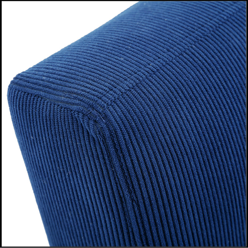 Lopardo Waiting Room Chair with Metal Frame, 100% Polyester Navy