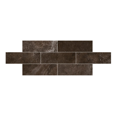 Alps 3" x 9" Porcelain Stone Look Subway Wall & Floor Tile