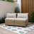Pe Wicker Outdoor Patio Loveseat With Cushions-1614531466
