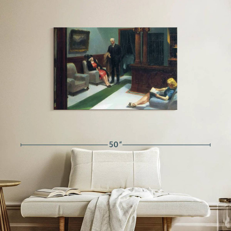 Hall de l'hôtel Leisha, H 26 po x l 39 po