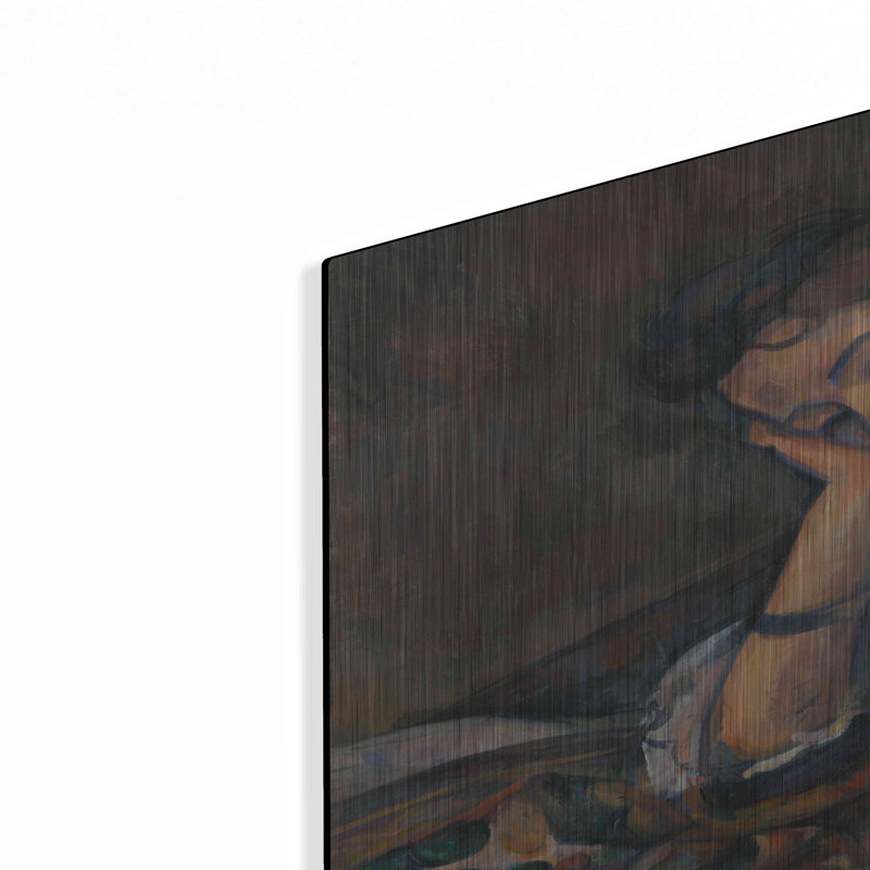"Jeune italienne à une table" par MASTERS, H 36 po x l 24 po