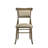 Bistro Daliborka Set of 2 Dining Chairs in Vintage Walnut with Beige Fabric Upholstery – Padded Seat and Back for Kitchen or Dining Room-114853068