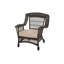 Chaise de patio avec coussins jardin Chattahoochee