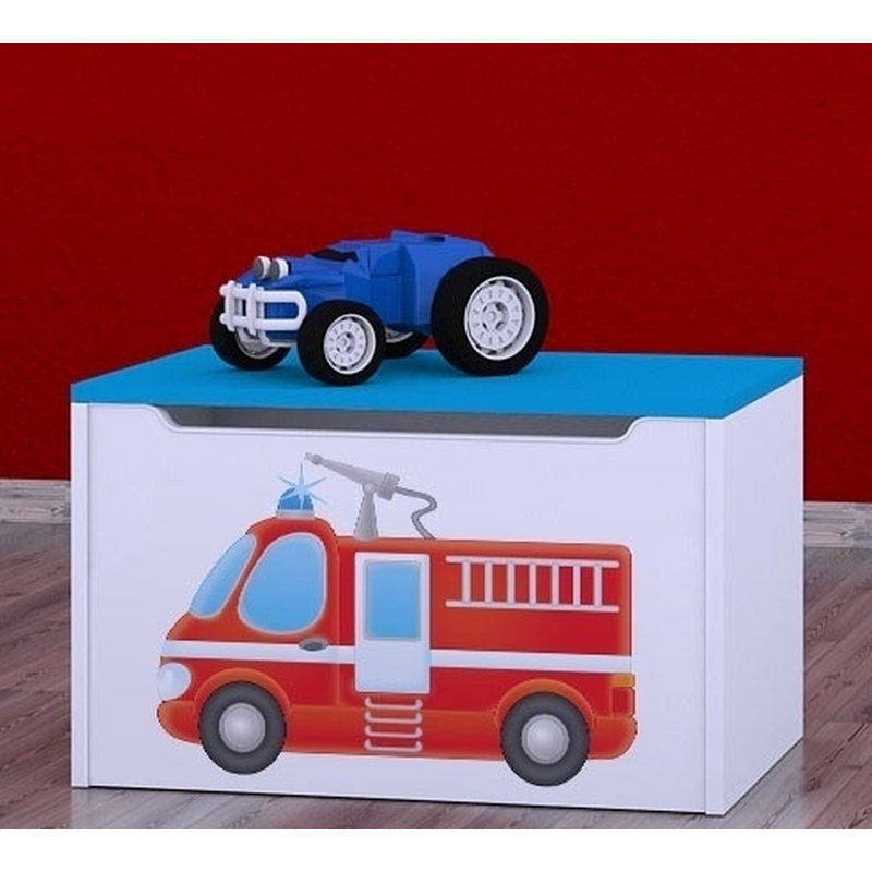 Dunlop Fire Engine Toy Box, Blue