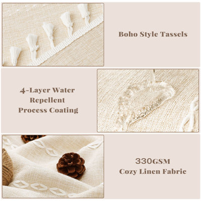 Ensemble de rideau de douche Boho Farmhouse