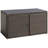 Costway 45'' W 88 Gallons Water Resistant Cabinet Deck Box in Brown