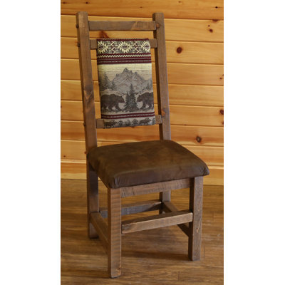 Bechtold 18'' H Upholstered Pine Side Chair