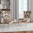 Upholstered Floral Side Chair - Modern floral Accent Chair-90392360