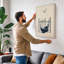 Moored Gondola Minimalist 1 Piece Wrapped Canvas Wall Art-2111571578-2111571559