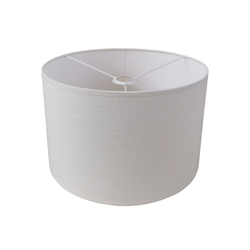 Araminta 1 - Light Drum Pendant, 25cm H x 40cm W x 40cm D, White