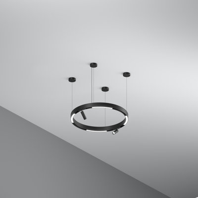6 - Light LED Geometric Pendant