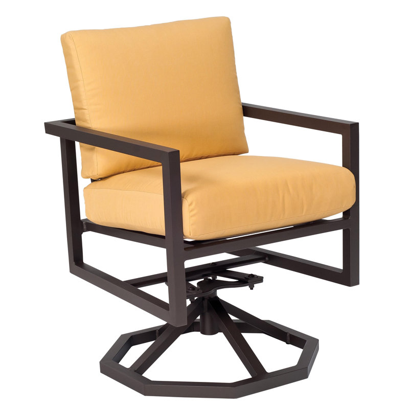 Chaise de salle à manger pivotante à bascule, Blanc mat