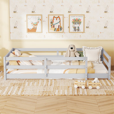 Montessori Floor Bed with Fence