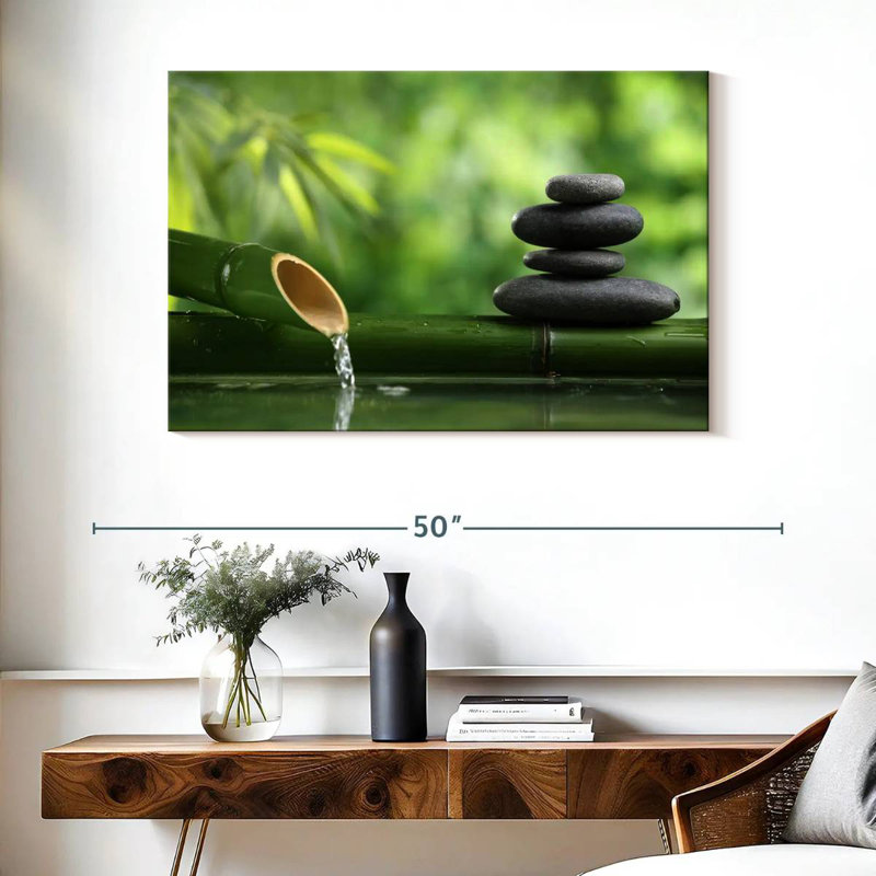 Fontaine en bambou Kerrick Zen, H 26 po x l 39 po