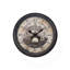Horloge murale, horloge murale ronde 20 po, brun antique, transitionnel
