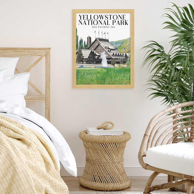 «Old Faithful Yellowstone National Park» sur papier, Naturel